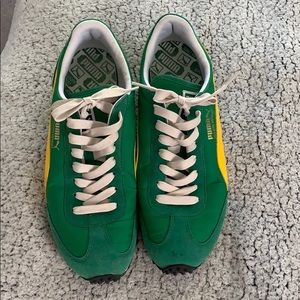 puma whirlwind green yellow